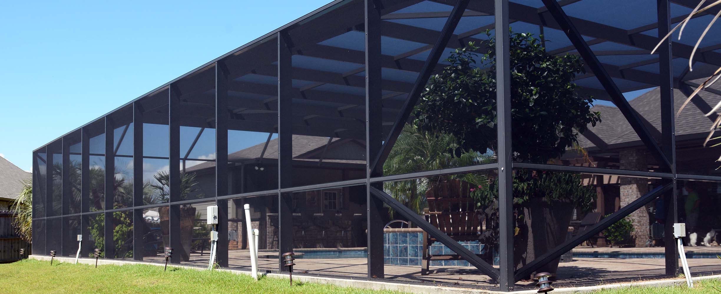 Aluminum swimming pool enclosure in Foley, Alabama