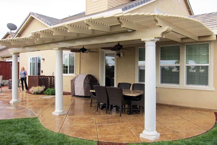 Custom pergola built for a Baldwin County, Alabama home
