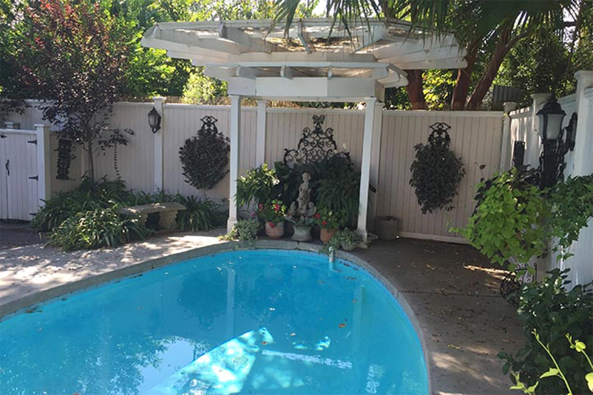 Decorative pergola custom designed for a South Alabama property