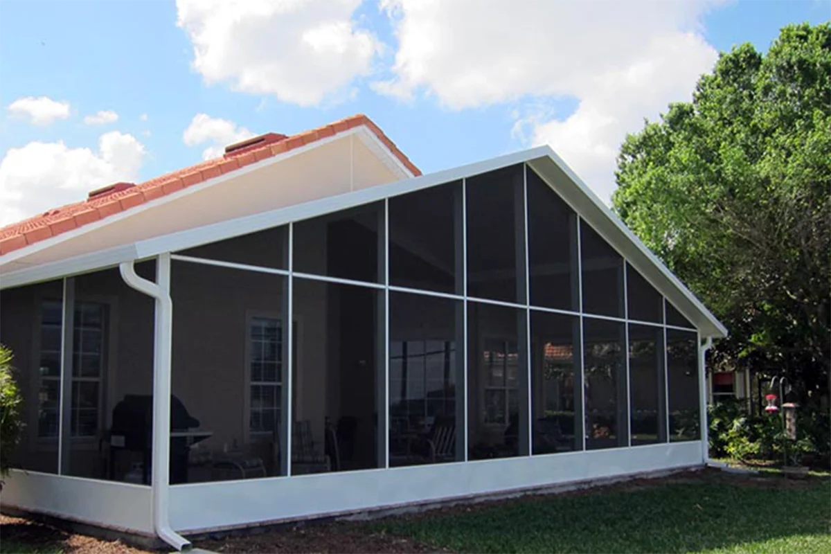 Screen room custom designed for a Baldwin County, Alabama home